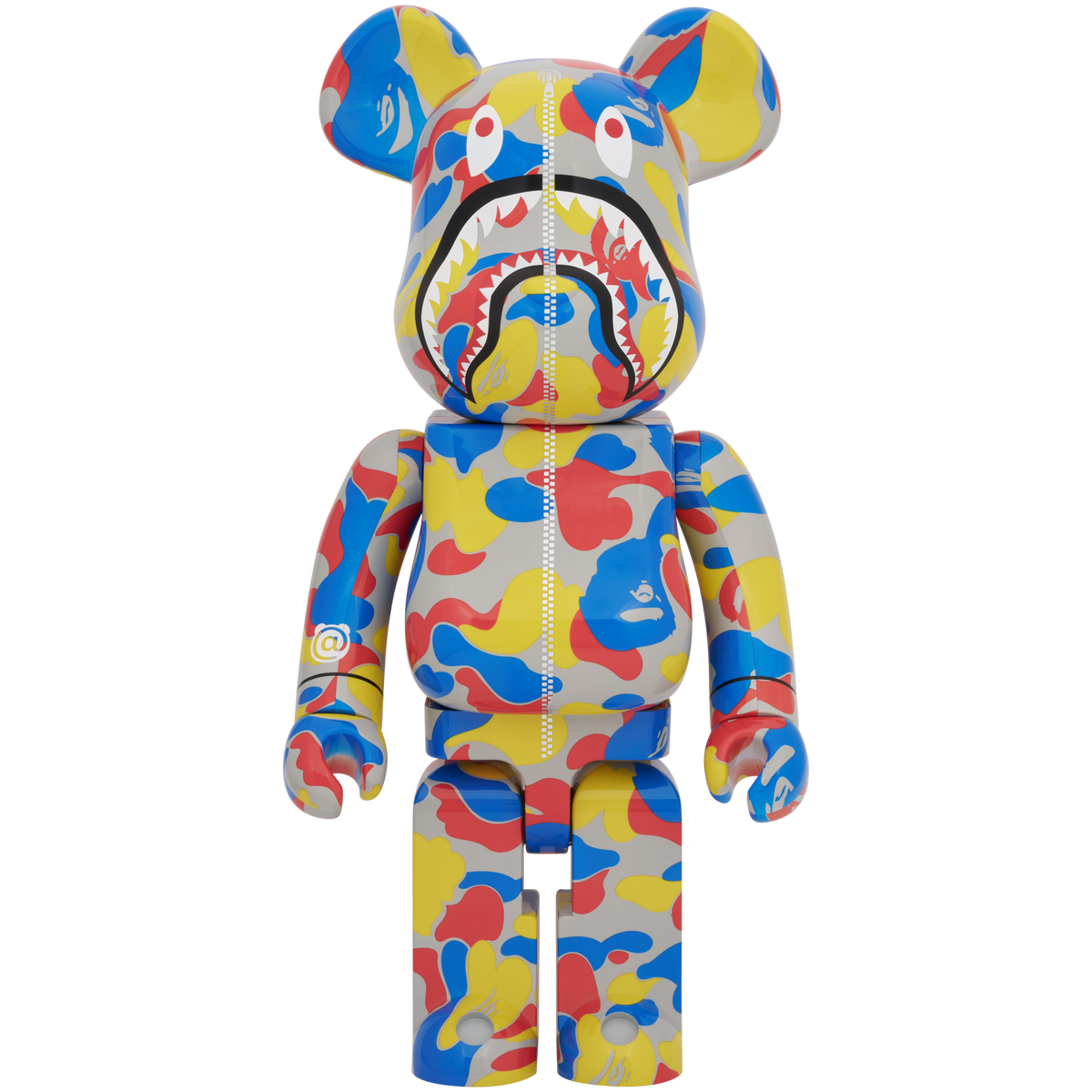 BAPE x MEDICOM CAMO SHARK 30TH ANNIVERSARY 1000% BEARBRICK