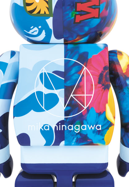 BAPE x MIKA NINAGAWA BLUE 1000% BEARBRICK