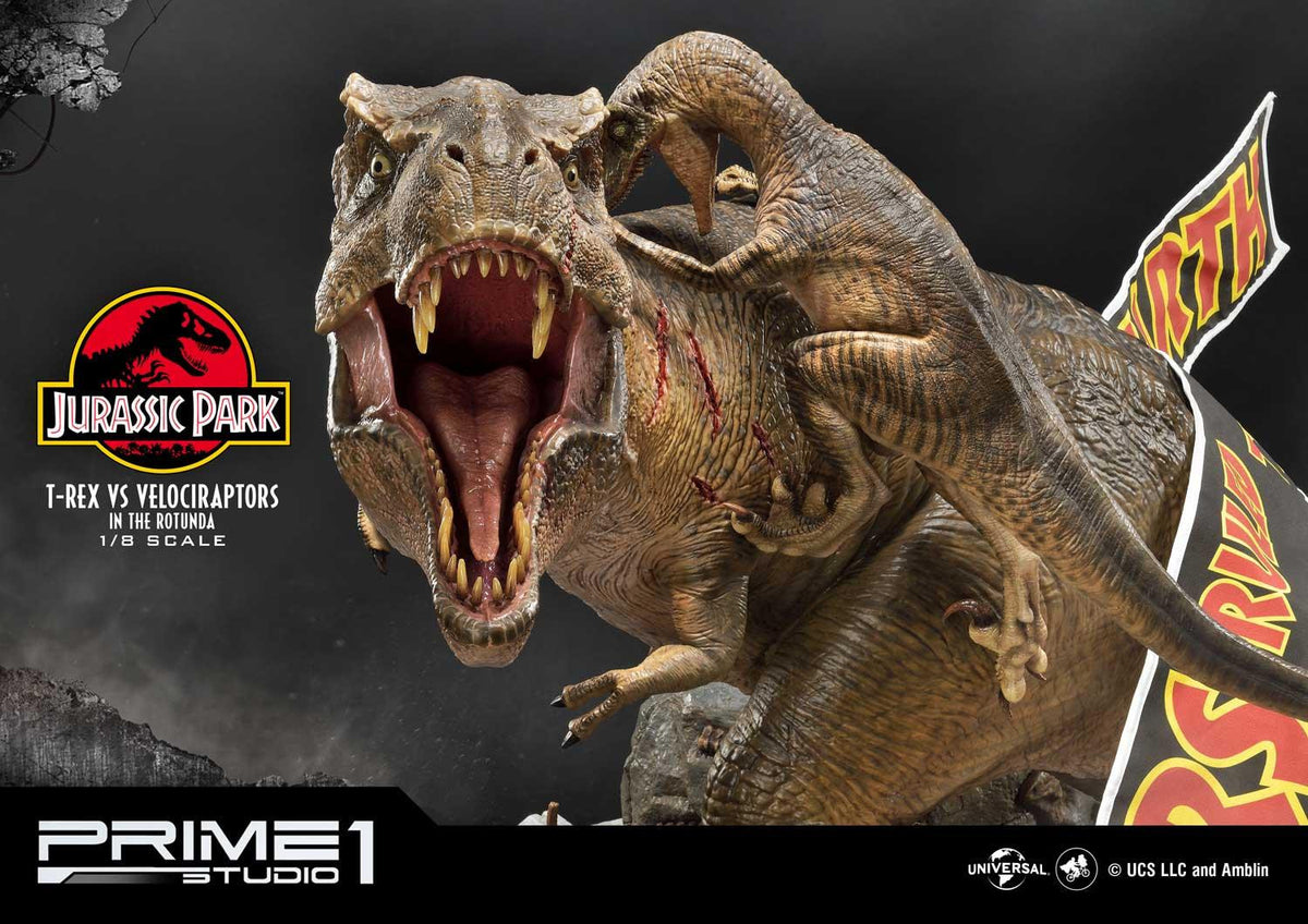 T-REX vs VELOCIRAPTORS