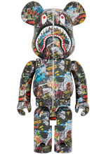 Load image into Gallery viewer, BAPE LEGACY CAMO SHARK GRAY 1000% BEARBRICK