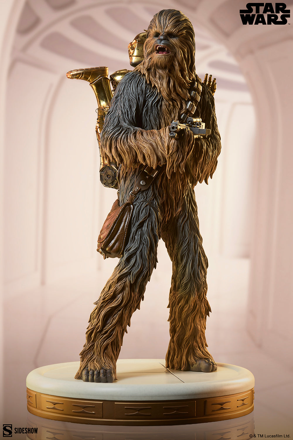 PER-ORDER: CHEWBACCA AND C-3PO PREMIUM FORMAT