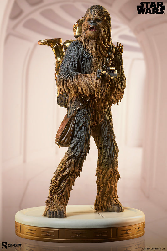 PER-ORDER: CHEWBACCA AND C-3PO PREMIUM FORMAT