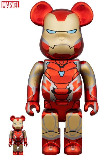 IRON MAN MARK 85 CHROME BEARBRICK SET