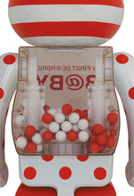 Load image into Gallery viewer, MY FIRST BEARBRICK BABY RED AND SILVER CHROME 1000%