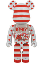 Load image into Gallery viewer, MY FIRST BEARBRICK BABY RED AND SILVER CHROME 1000%