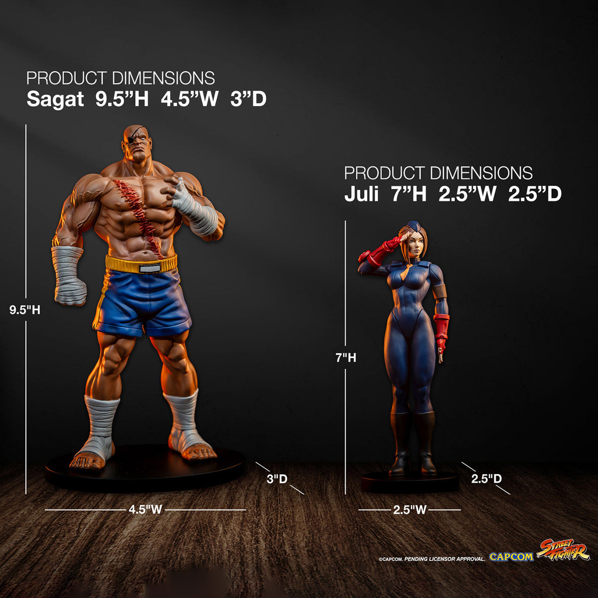 PRE-ORDER: SAGAT AND JULI COLLECTIBLE SET