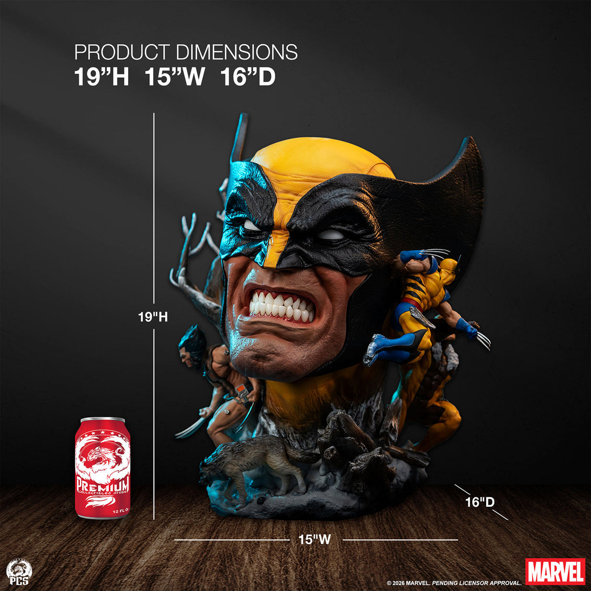 PRE-ORDER: WOLVERINE FINE ART BUST