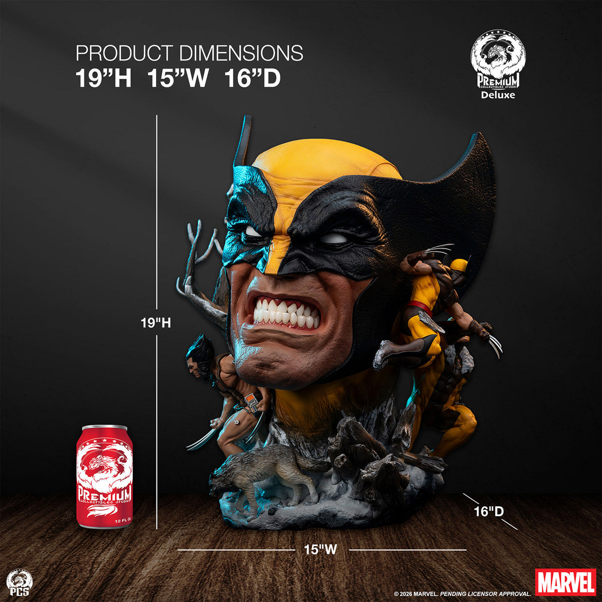 PRE-ORDER: WOLVERINE DELUXE FINE ART BUST
