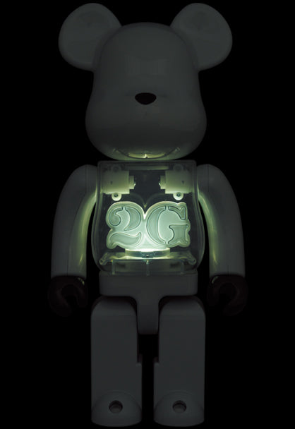 2G WHITE CHROME BEARBRICK SET