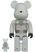 Load image into Gallery viewer, 2G WHITE CHROME BEARBRICK SET