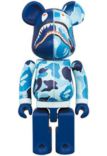 Load image into Gallery viewer, BAPE ABC CAMO SHARK BLUE 200% BEARBRICK