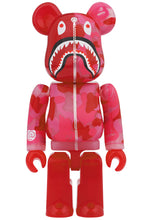 Load image into Gallery viewer, BAPE CLEAR CAMO SHARK PINK BEARBRICK SET