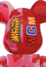 Load image into Gallery viewer, BAPE CLEAR CAMO SHARK PINK BEARBRICK SET