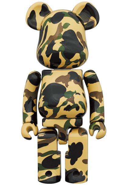 BAPE SUPER ALLOY 1ST CAMO YELLOW 200% BEARBRICK