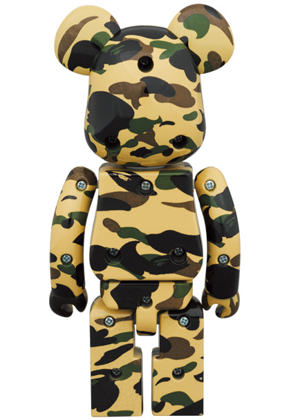 BAPE SUPER ALLOY 1ST CAMO YELLOW 200% BEARBRICK