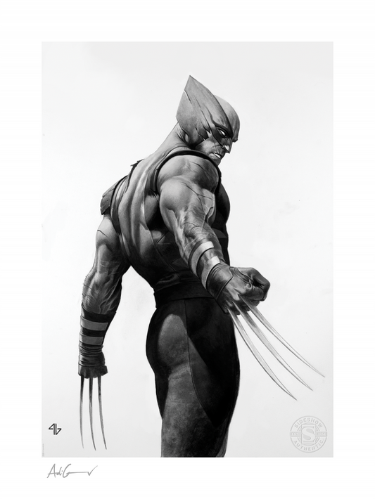 PRINT: WOLVERINE BLACK AND WHITE