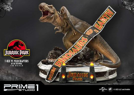 T-REX vs VELOCIRAPTORS