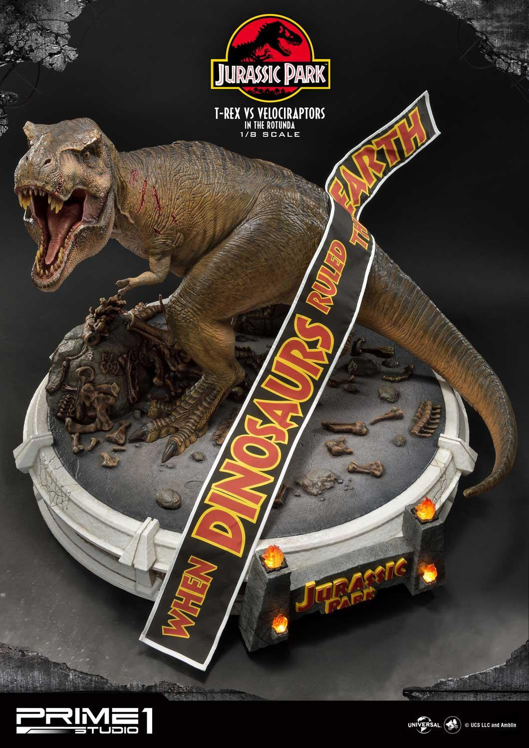 T-REX vs VELOCIRAPTORS