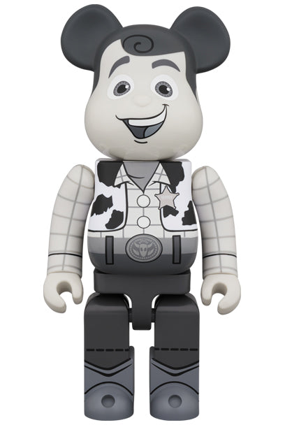 Woody Black and White 400% Bearbrick
